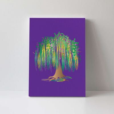 Mardi Gras Beaded Tree Canvas