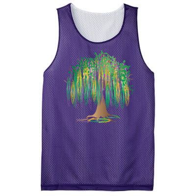 Mardi Gras Beaded Tree Mesh Reversible Basketball Jersey Tank