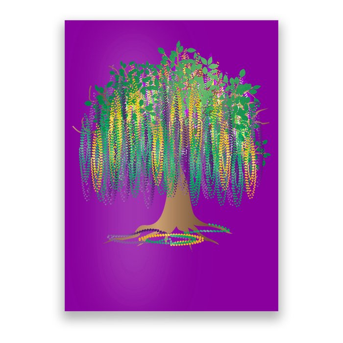 Mardi Gras Beaded Tree Poster