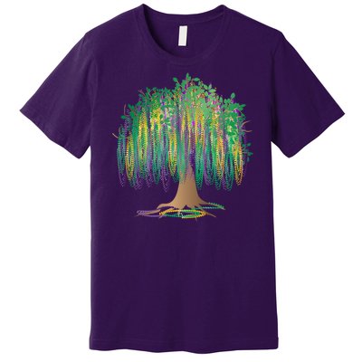 Mardi Gras Beaded Tree Premium T-Shirt