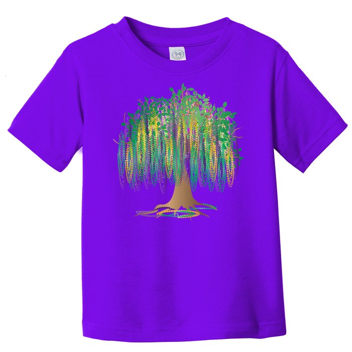 Mardi Gras Beaded Tree Toddler T-Shirt