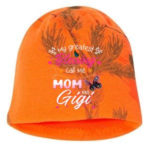 My Greatest Blessing Call Me Mom And Gigi Gift Kati - Camo Knit Beanie