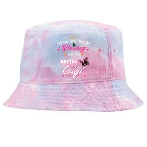 My Greatest Blessing Call Me Mom And Gigi Gift Tie-Dyed Bucket Hat