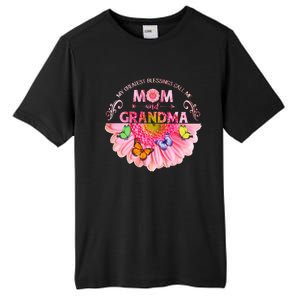 My Greatest Blessings Call Me Mom And Grandma Gift Tall Fusion ChromaSoft Performance T-Shirt