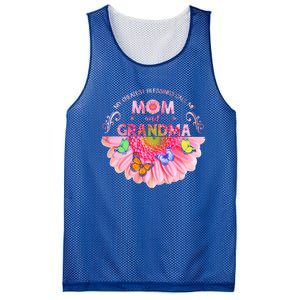 My Greatest Blessings Call Me Mom And Grandma Gift Mesh Reversible Basketball Jersey Tank