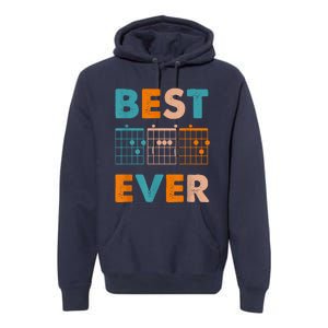 Musician Guitarist Best Dad Ever Fathers Day Premium Hoodie