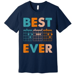 Musician Guitarist Best Dad Ever Fathers Day Premium T-Shirt