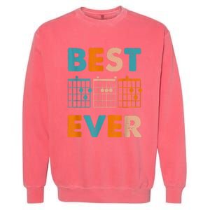 Musician Guitarist Best Dad Ever Fathers Day Garment-Dyed Sweatshirt