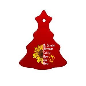 My Greatest Blessings Call Me Mom And Nana Happy Mother Day Meaningful Gift Ceramic Tree Ornament