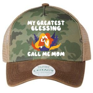 My Greatest Blessing Call Me Mom Mother Mommy Mom Gift Legacy Tie Dye Trucker Hat