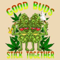 Marijuana Good Buds Stick Together Couples 420 Weed Cannabis Drawstring Bag