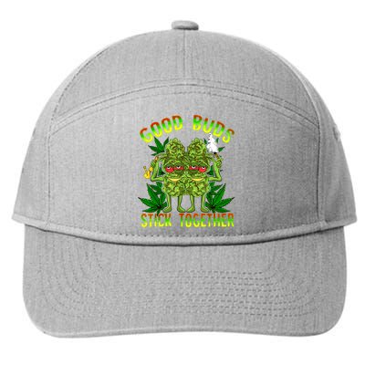 Marijuana Good Buds Stick Together Couples 420 Weed Cannabis 7-Panel Snapback Hat