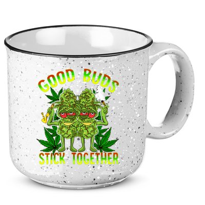 Marijuana Good Buds Stick Together Couples 420 Weed Cannabis 15oz Campfire Ceramic Mug