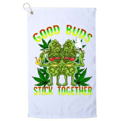 Marijuana Good Buds Stick Together Couples 420 Weed Cannabis Golf Towel