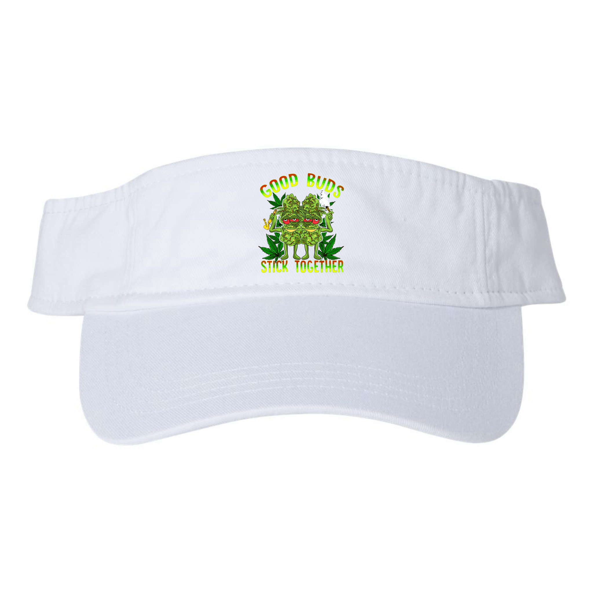 Marijuana Good Buds Stick Together Couples 420 Weed Cannabis Visor