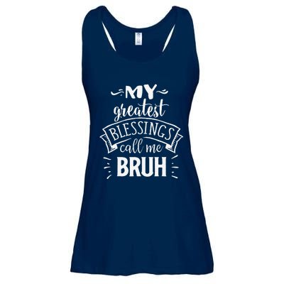 My Greatest Blessing Calls Me Bruh Funny Mother's Day Ladies Essential Flowy Tank