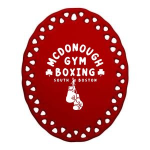 McDonough Gym Boxing Ceramic Oval Ornament