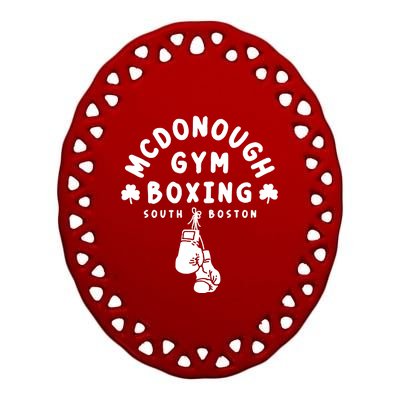 McDonough Gym Boxing Ceramic Oval Ornament