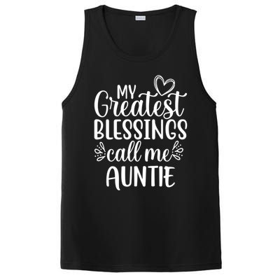 My Greatest Blessings Call Me Auntie Special Aunt Cute Gift PosiCharge Competitor Tank