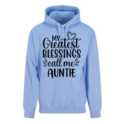 My Greatest Blessings Call Me Auntie Special Aunt Cute Gift Unisex Surf Hoodie