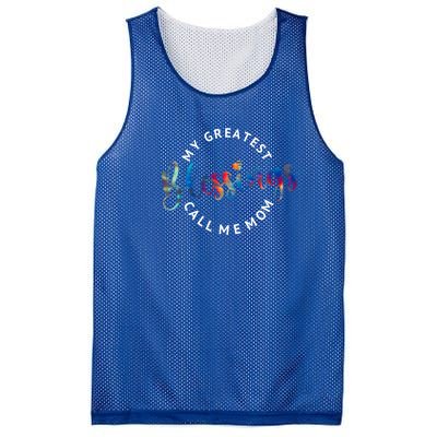 My Greatest Blessings Call Me Mom Christian Faith Funny Gift Mesh Reversible Basketball Jersey Tank