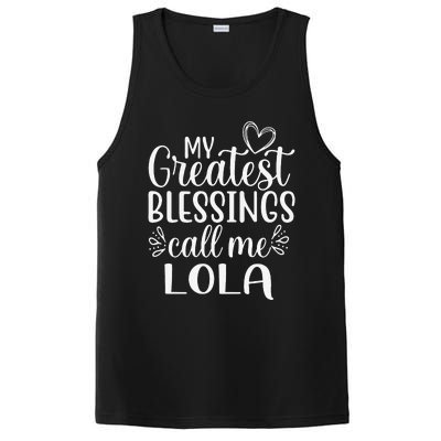 My Greatest Blessings Call Me Lola Grandmother Grandma PosiCharge Competitor Tank