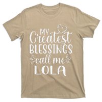 My Greatest Blessings Call Me Lola Grandmother Grandma T-Shirt