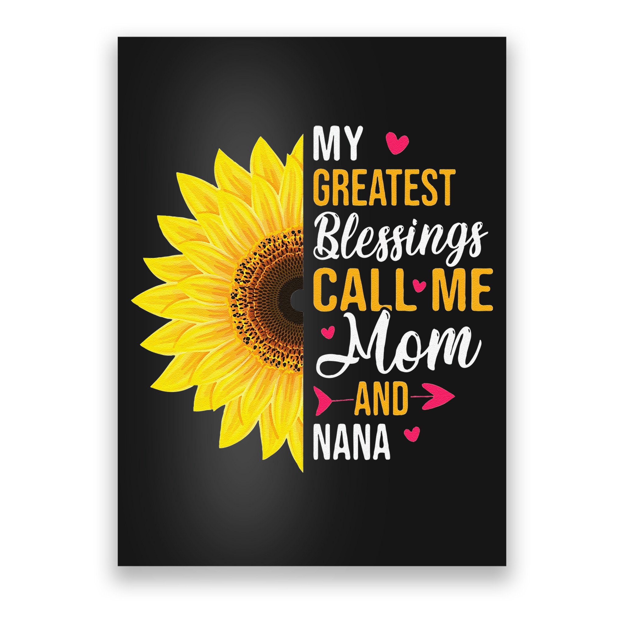 My Greatest Blessings Call Me Mom And NaNa Mother's Day Poster