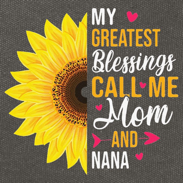 My Greatest Blessings Call Me Mom And NaNa Mother's Day Cotton Canvas Backpack