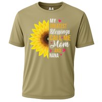 My Greatest Blessings Call Me Mom And NaNa Mother's Day Cooling Performance Crew T-Shirt