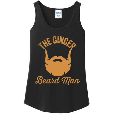 Mens Ginger Beard Man Funny Redhead Irish Bearded Men Gift Ladies Essential Tank