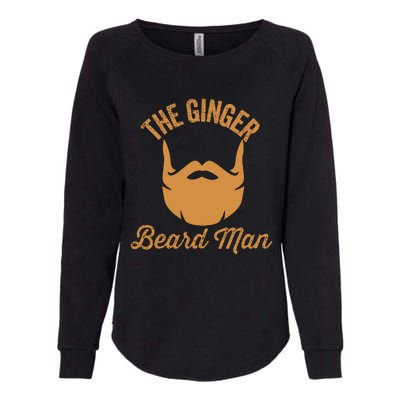 Mens Ginger Beard Man Funny Redhead Irish Bearded Men Gift Womens California Wash Sweatshirt