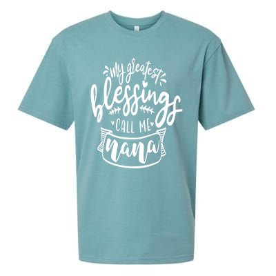 My Greatest Blessing Call Me Nana For Moms Gift Sueded Cloud Jersey T-Shirt