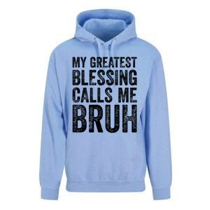 My Greatest Blessing Calls Me Bruh Cool Gift Unisex Surf Hoodie