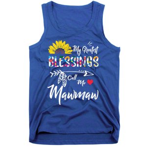 My Greatest Blessings Call Me Mawmaw Sunflower Cute Gift Tank Top