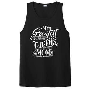 My Greatest Blessings Call Me Mom Blessed Inspirational Great Gift PosiCharge Competitor Tank