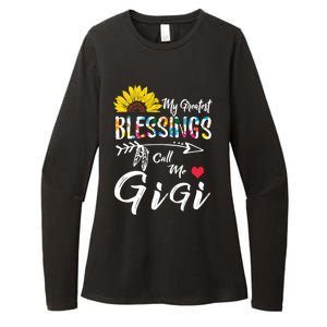 My Greatest Blessings Call Me Gigi Sunflower Meaningful Gift Womens CVC Long Sleeve Shirt