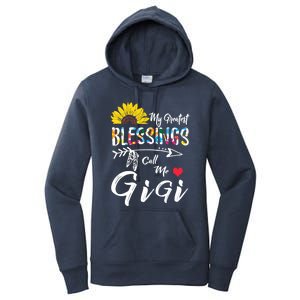 My Greatest Blessings Call Me Gigi Sunflower Meaningful Gift Women's Pullover Hoodie