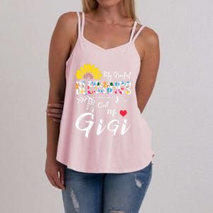 My Greatest Blessings Call Me Gigi Sunflower Meaningful Gift Women's Strappy Tank