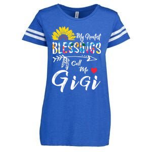 My Greatest Blessings Call Me Gigi Sunflower Meaningful Gift Enza Ladies Jersey Football T-Shirt