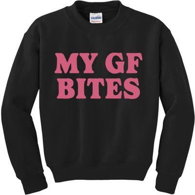 My Gf Bites Kids Sweatshirt