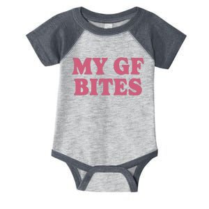 My Gf Bites Infant Baby Jersey Bodysuit