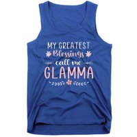 My Greatest Blessings Call Me Glamma Christmas Mama/grandma Gift Tank Top