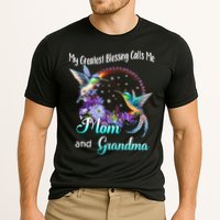 My Greatest Blessing Calls Me Mom And Grandma Hummingbird Funny Gift Cooling Performance Crew T-Shirt