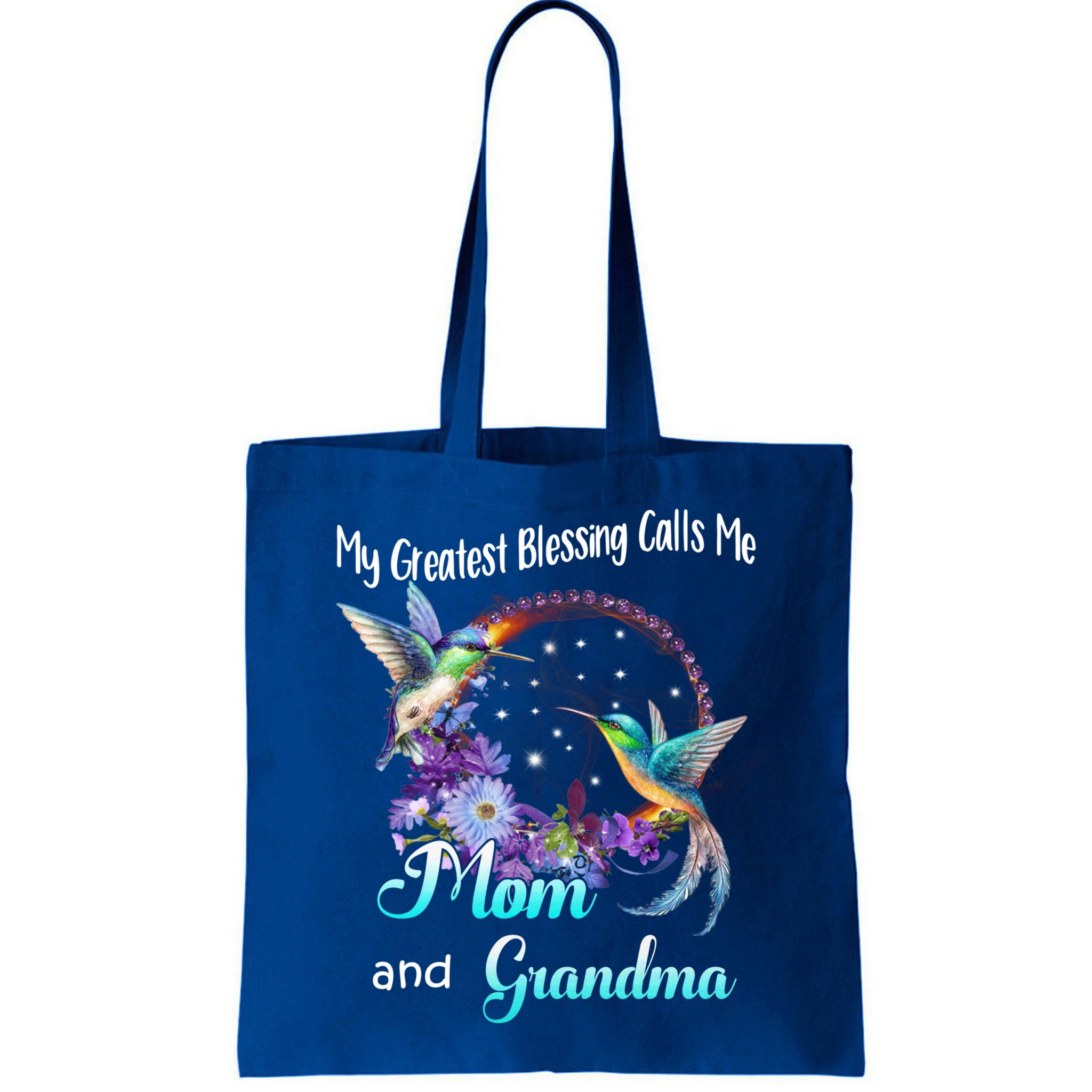 My Greatest Blessing Calls Me Mom And Grandma Hummingbird Funny Gift Bag