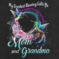 My Greatest Blessing Calls Me Mom And Grandma Hummingbirds Cute Gift Adult Drive Performance Visor
