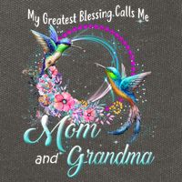 My Greatest Blessing Calls Me Mom And Grandma Hummingbirds Cute Gift Cotton Canvas Backpack