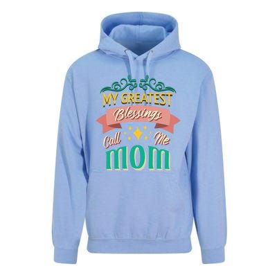 My Greatest Blessings Call Me Mom Mom Life Meaningful Gift Unisex Surf Hoodie