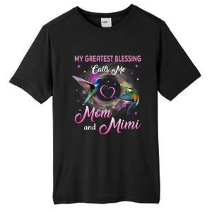 My Greatest Blessing Calls Me Mom And Mimi Gift Tall Fusion ChromaSoft Performance T-Shirt