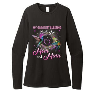 My Greatest Blessing Calls Me Mom And Mimi Gift Womens CVC Long Sleeve Shirt